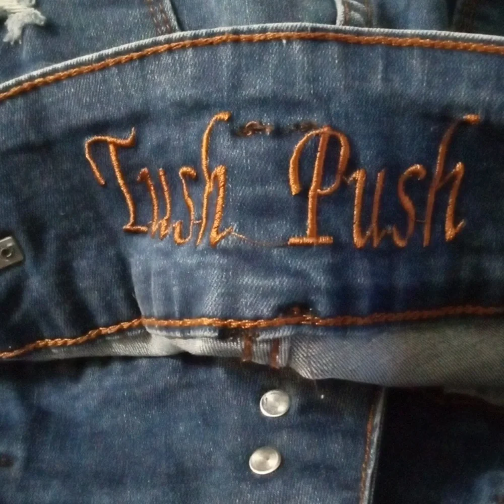 Juniors Distressed Denim Bermuda Shorts